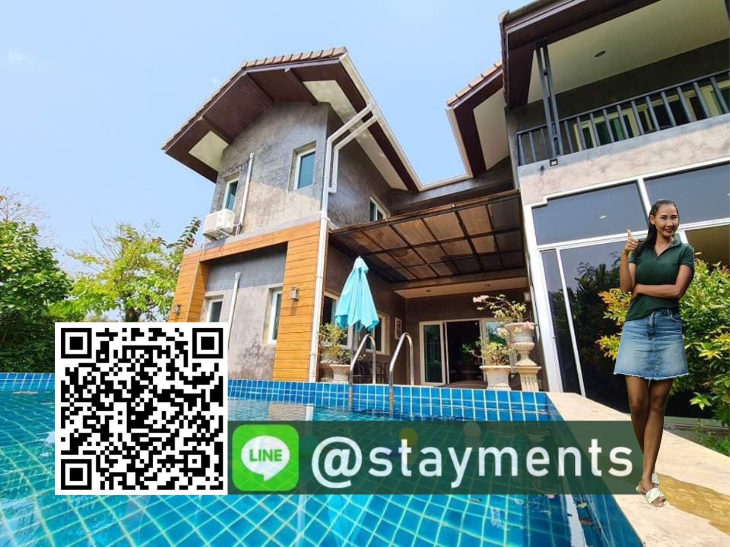 Mountain view Pool Villa For rent in Chiang Mai City